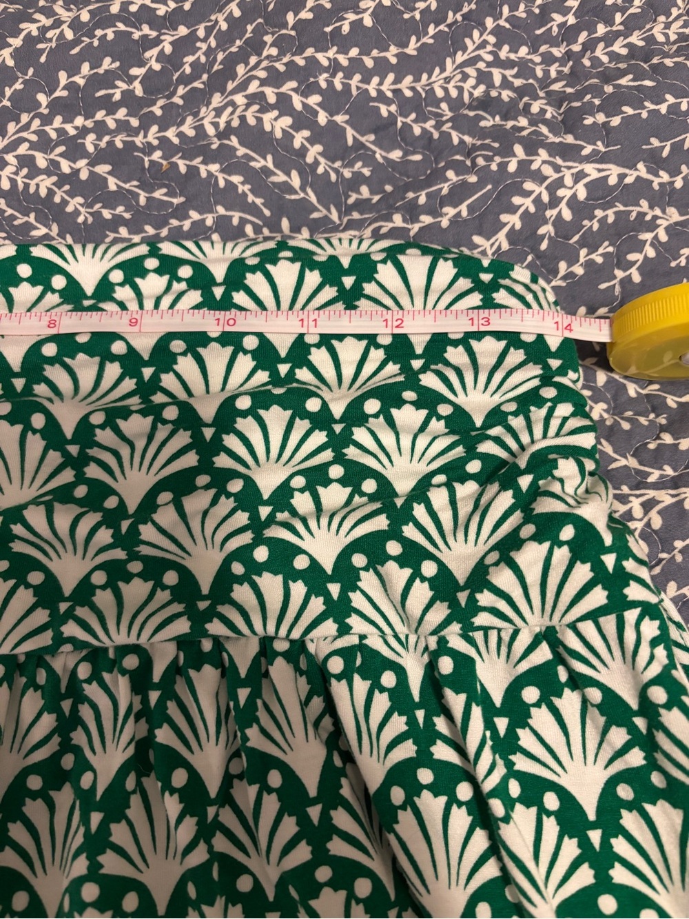Boden Rosaline Green and White Jersey Maxi Skirt - Picture 4 of 5